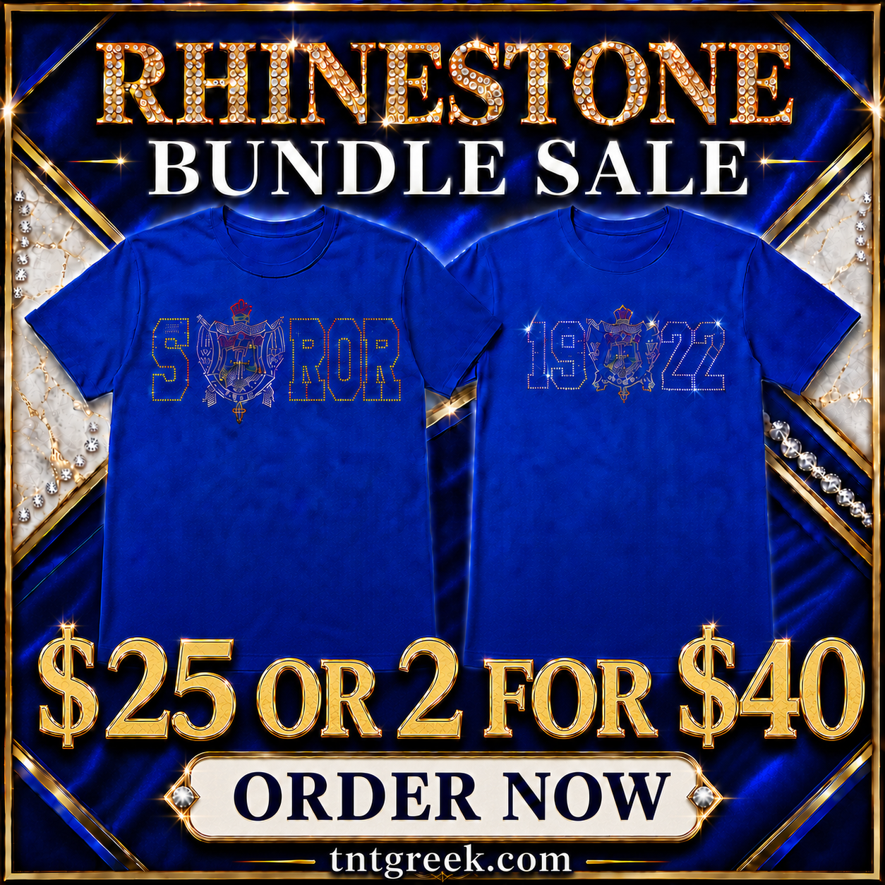 Sgrho Rhinestone Bundle Tshirt