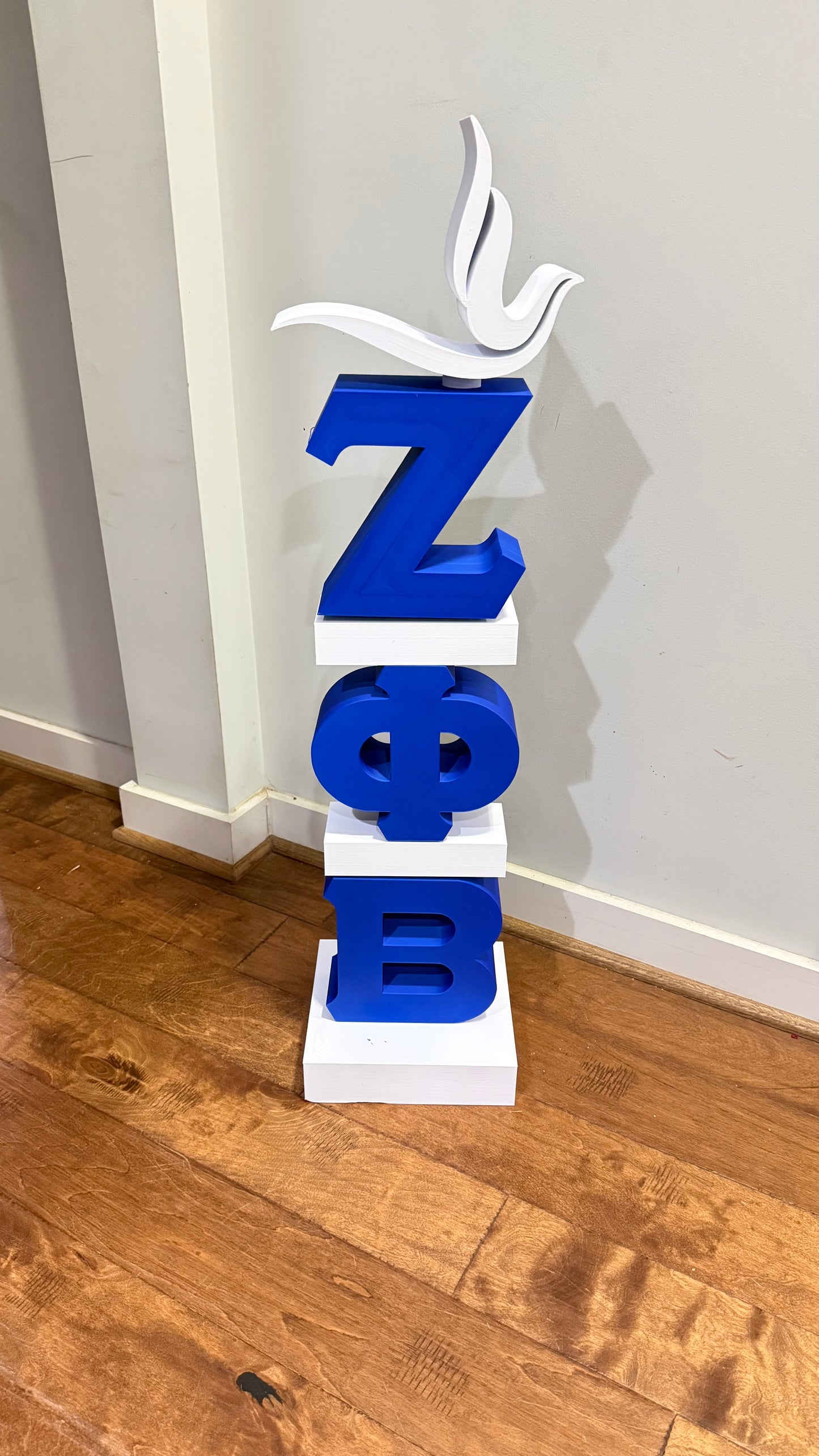 35” 3D Zeta Phi Beta Statment Piece