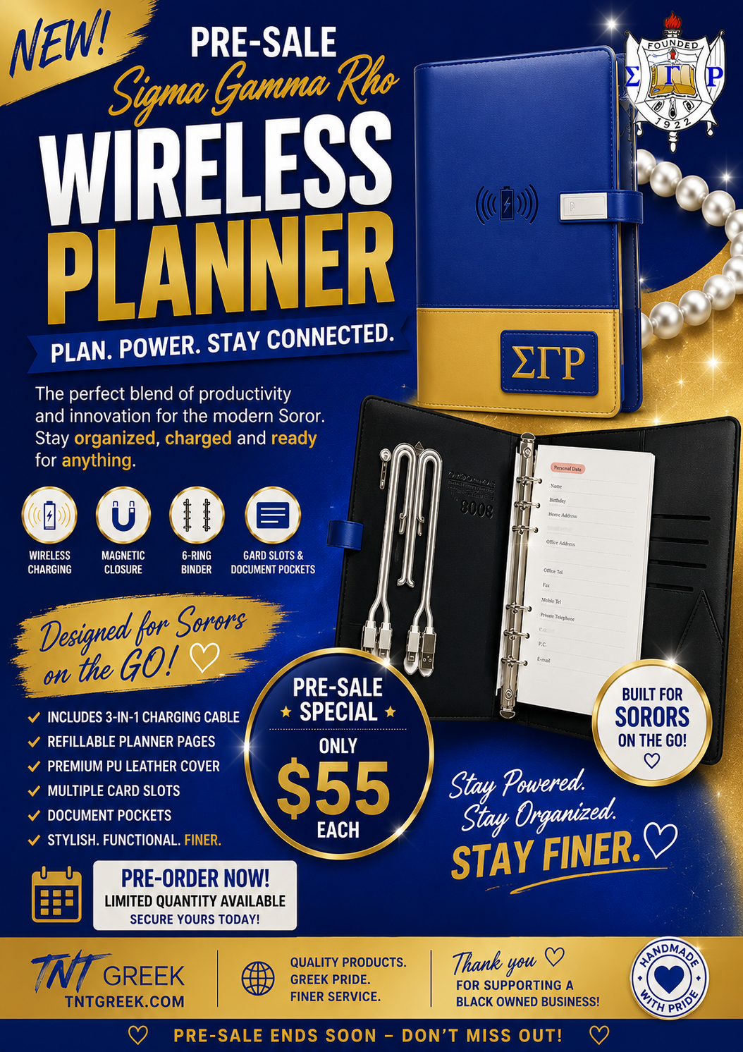 Sigma Gamma Rho Wireless Planner Pre Sale