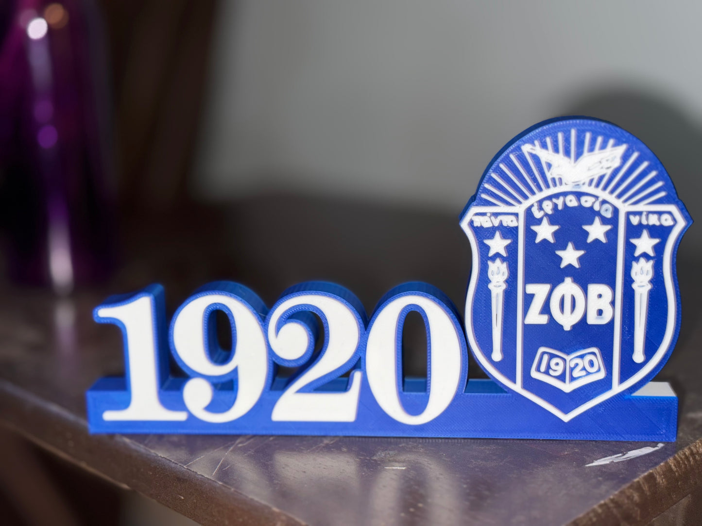 1920 Shield Deskplate
