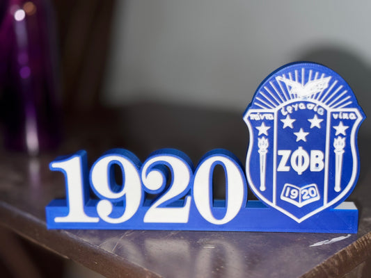 1920 Shield Deskplate