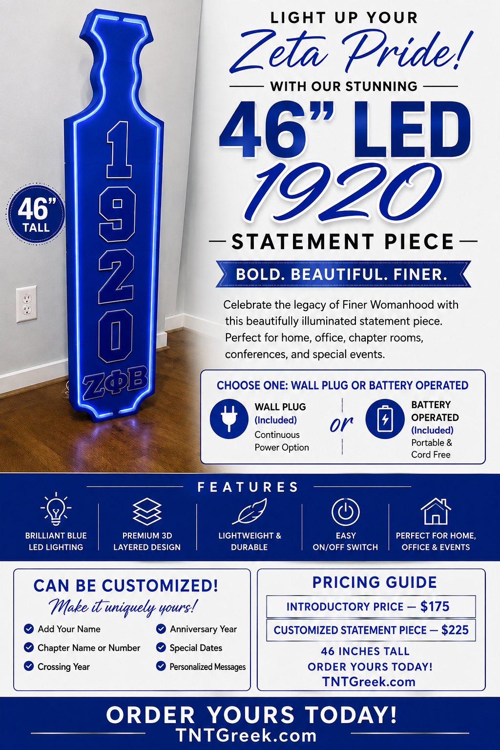 46”Led 1920 Paddle Stand