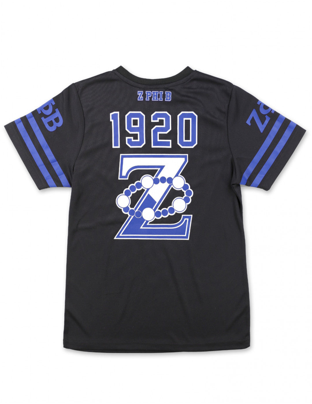 Zeta Phi Beta FOOTBALL JERSEY TEE_BLACK