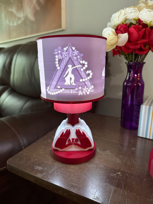 Delta Sigma Theta Lamp