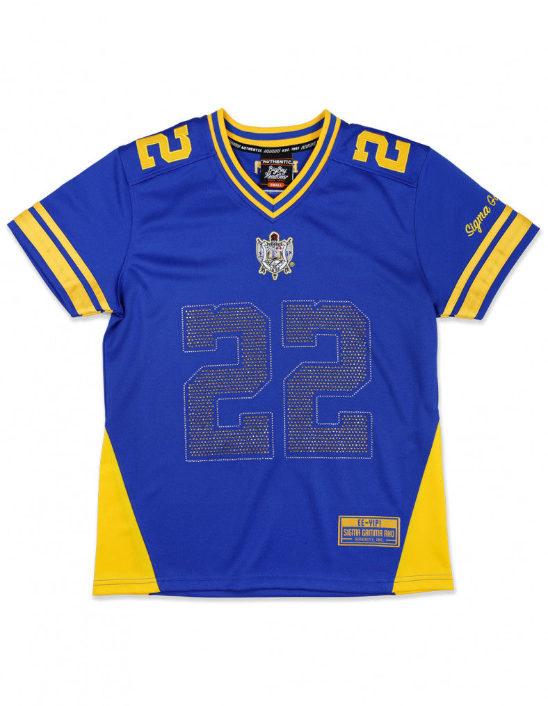 SGRHO Football Rhinetone Jersey