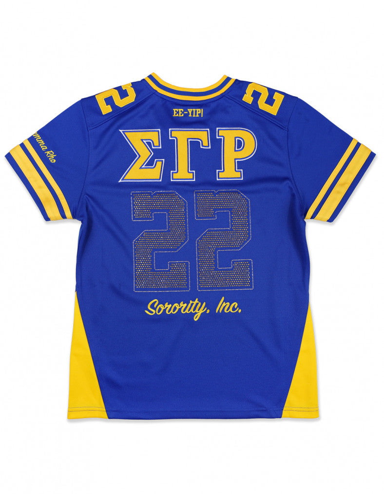 SGRHO Football Rhinetone Jersey