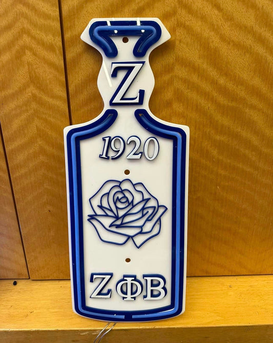 Zeta Phi Beta Neon Flex Paddle